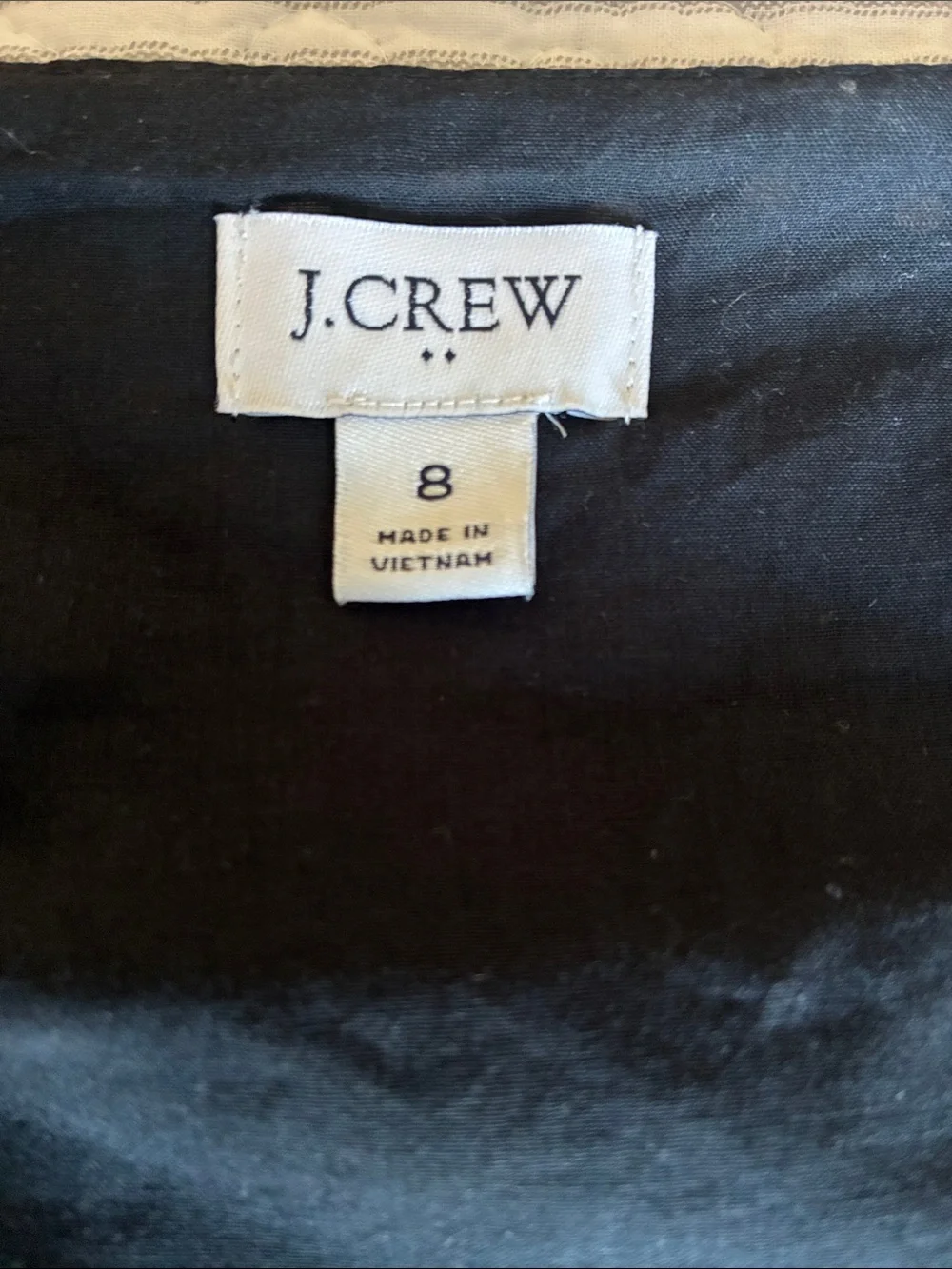J. Crew Black Eyelet Button-Front V-Neck Blouse Size 8